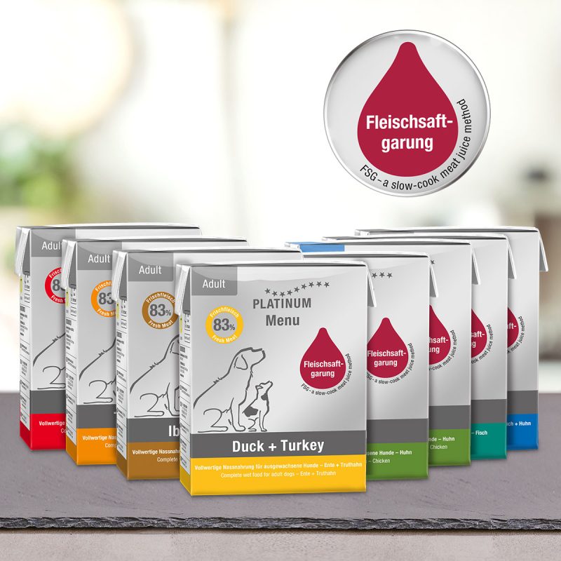 PLATINUM MIX ΜΑΓΕΙΡΕΜΕΝΕΣ ΥΓΡΕΣ ΤΡΟΦΕΣ ΣΚΥΛΟΥ ΜΕ ΦΡΕΣΚΟ ΚΡΕΑΣ 12 ΣΥΣΚΕΥΑΣΙΕΣ DOGGER